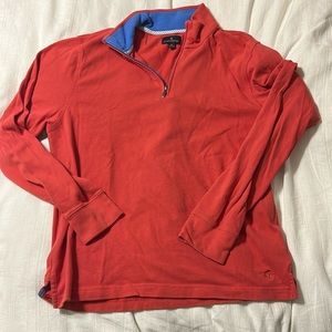 Salmon colored Brooks Brothers q zip